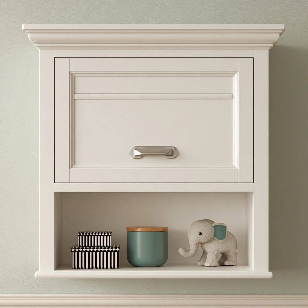 Opbergkast wandmodel, kleur wit