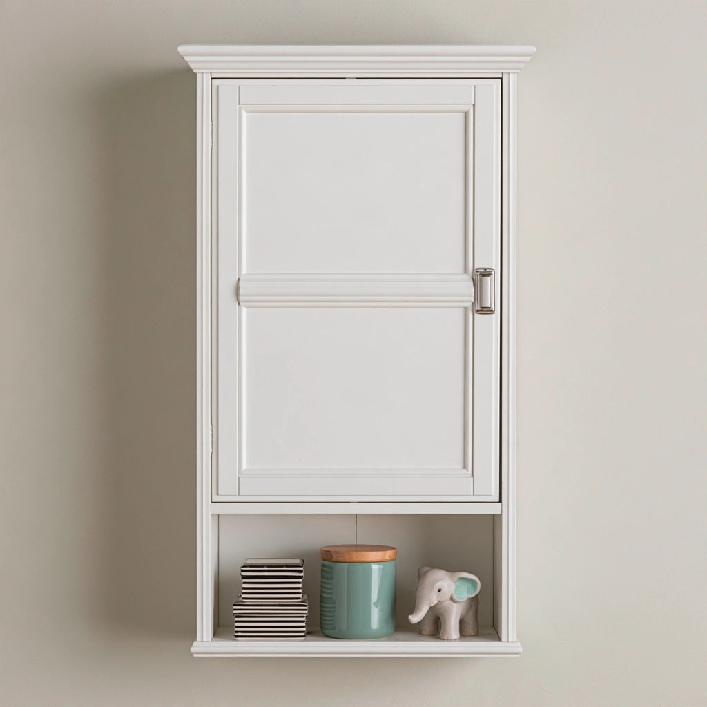 Opbergkast wandmodel, kleur wit