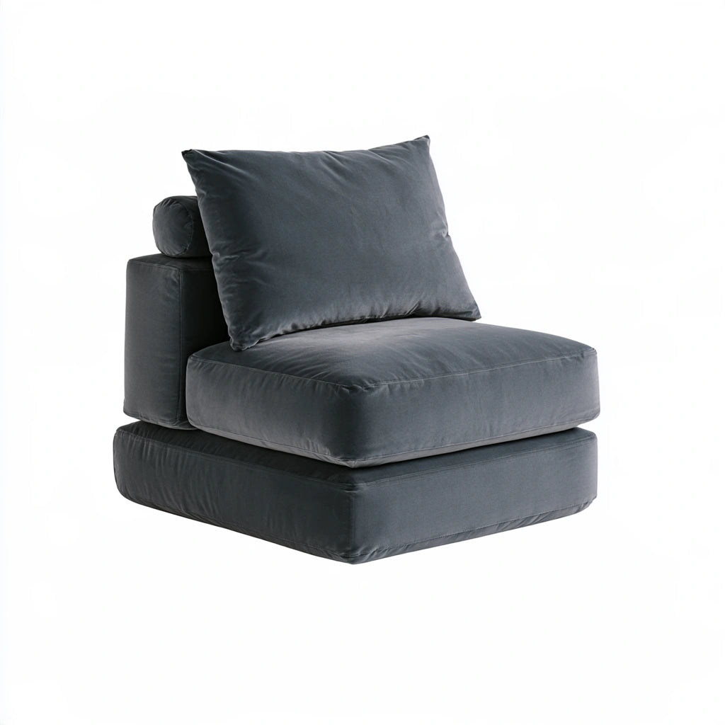 Elastische meubelhoes, kleur donkergrijs